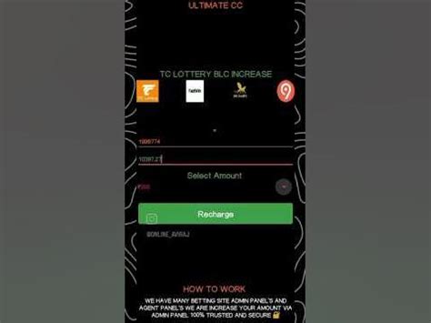 ultimate charge tc lottery|Fastwin 15k reacharge tool (only single time use).